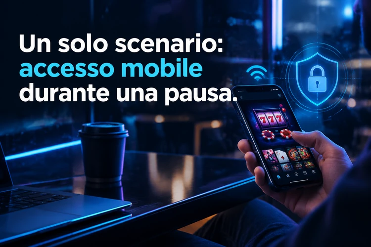 Un solo scenario: accesso mobile durante una pausa