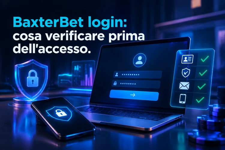 BaxterBet login: cosa verificare prima dell'accesso